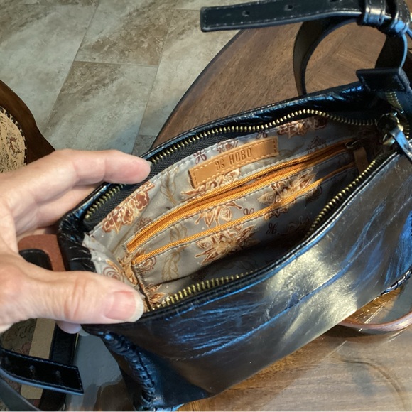 HOBO Black and Brown Crossbody Bag - Picture 8 of 14